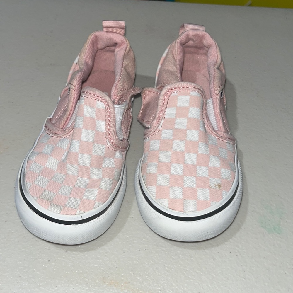 Pink and white van -toddlers